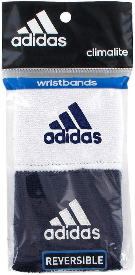 imageAdidas UnisexAdult Interval Reversible Wristband  Athletic Sweatband for Men and Women DiscontinuedTeam Navy BlueWhite