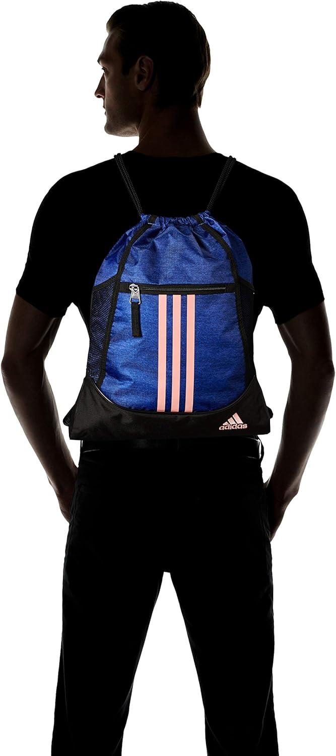 imageadidas Alliance Sport SackpackMystery Ink Blue Jersey Black Clear Orange