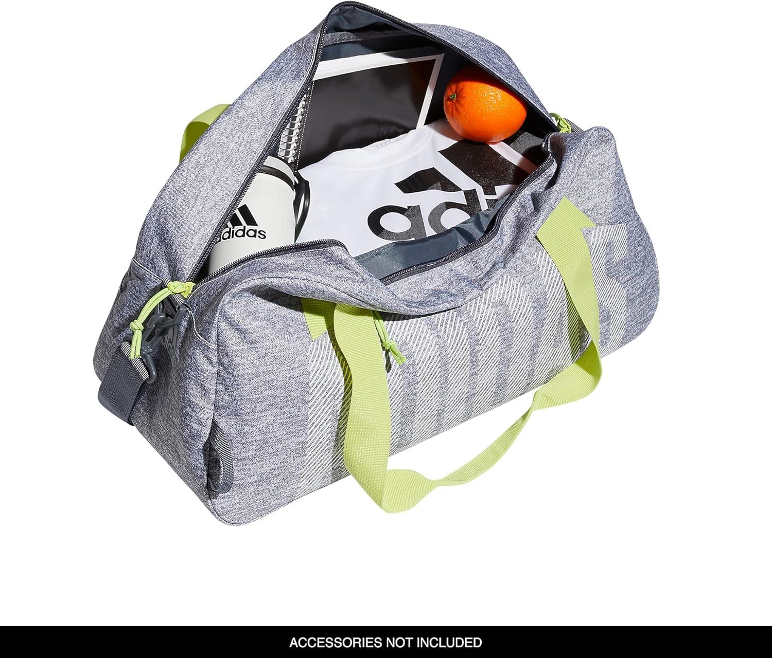imageadidas Graphic Duffel BagJersey GreyPulse Lime GreenOnix Grey