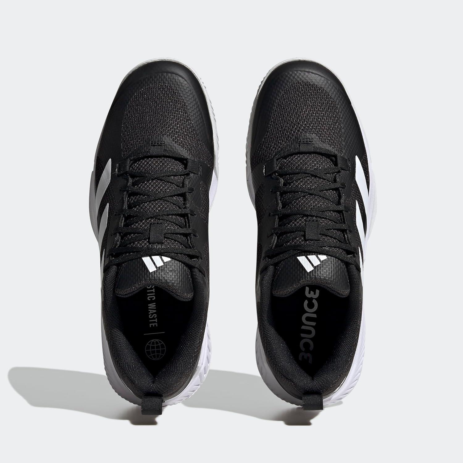 imageadidas Mens Court Team Bounce 20 Indoor ShoeCore Black Ftwr White Core Black