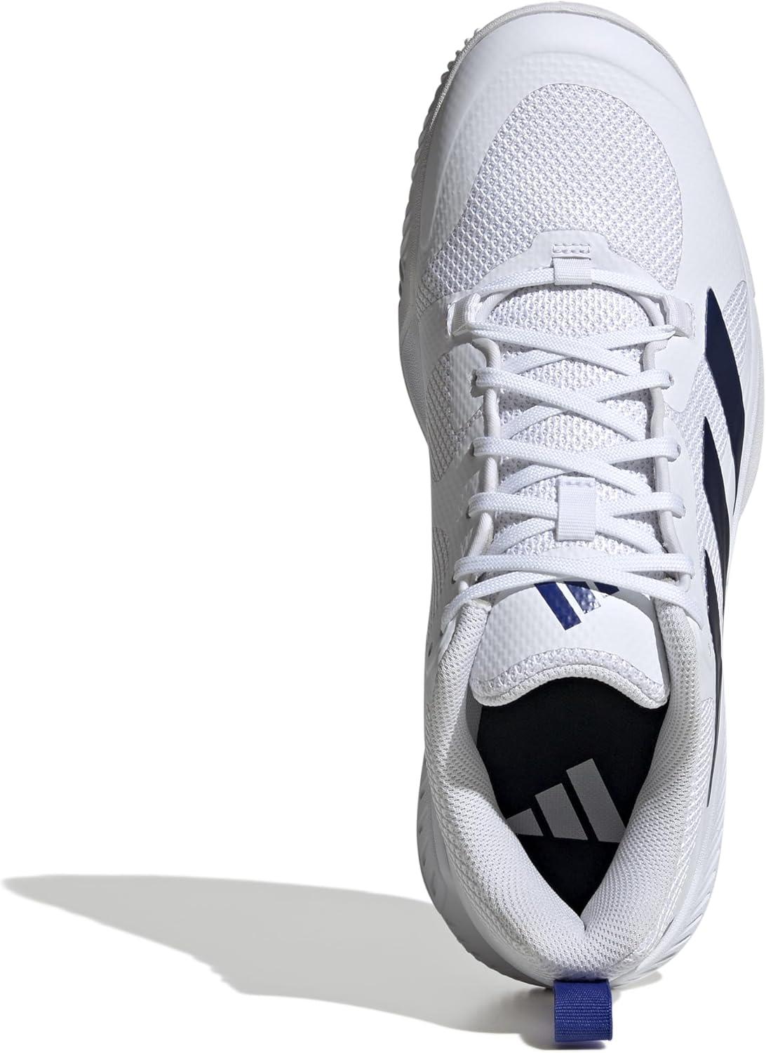 imageadidas Mens Court Team Bounce 20 Indoor ShoeFtwr White Team Royal Blue Ftwr White