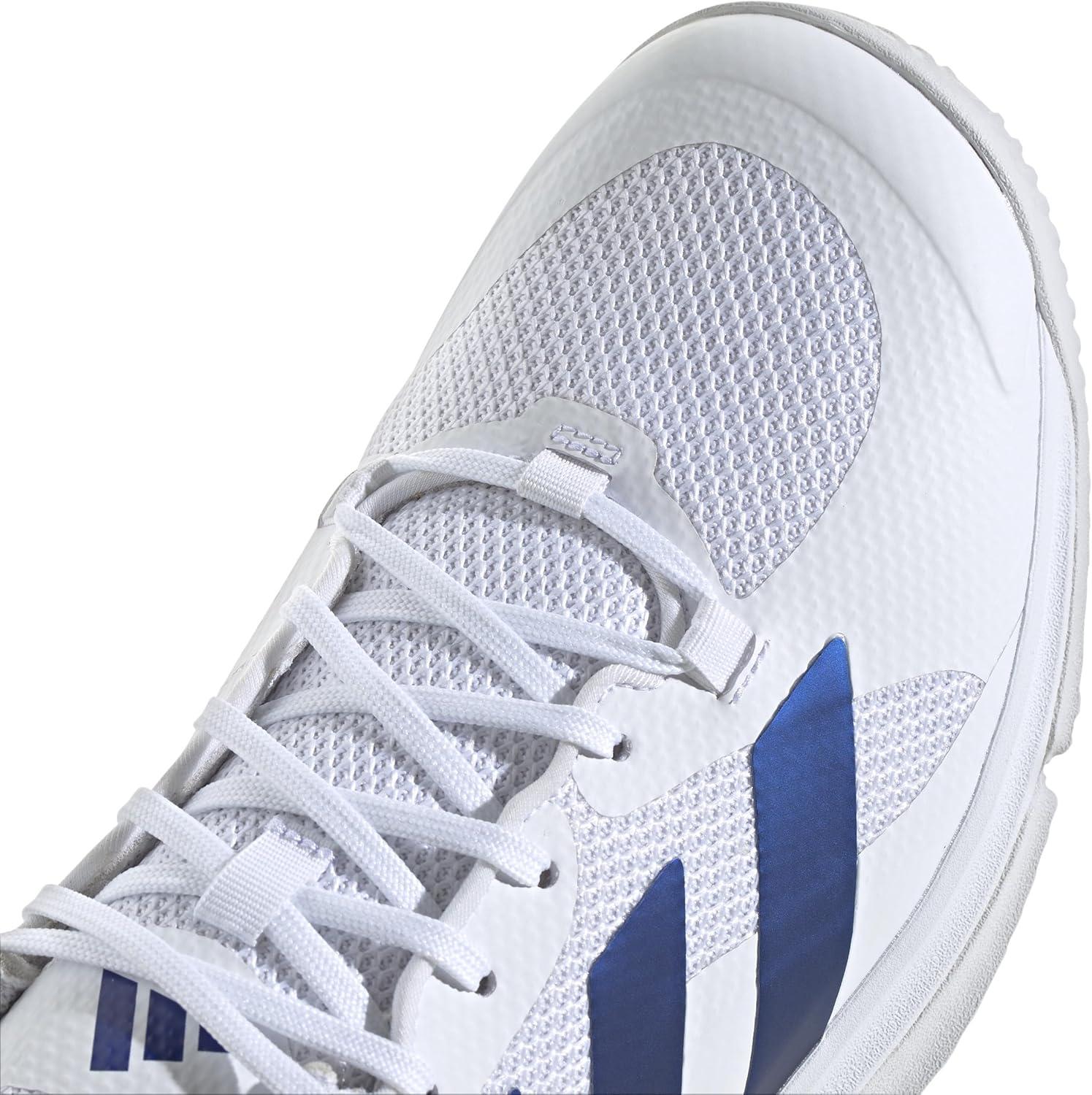 imageadidas Mens Court Team Bounce 20 Indoor ShoeFtwr White Team Royal Blue Ftwr White