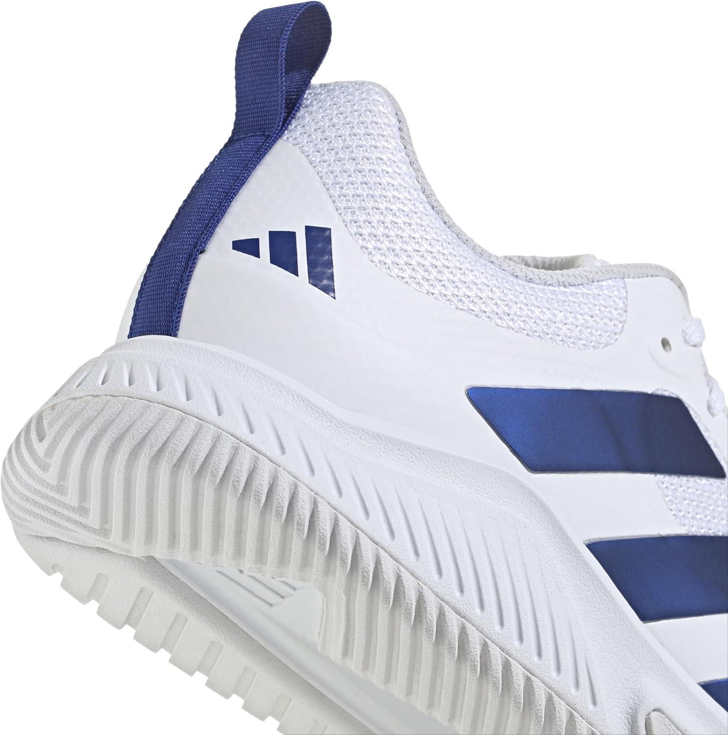 imageadidas Mens Court Team Bounce 20 Indoor ShoeFtwr White Team Royal Blue Ftwr White