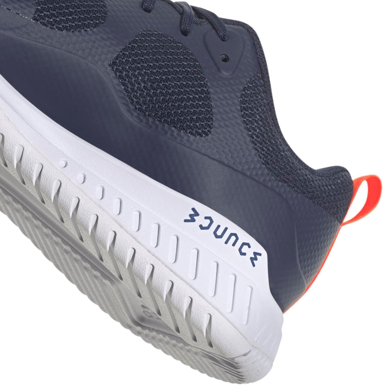 imageadidas Mens Court Team Bounce 20 Indoor ShoeTeam Navy Blue 2 Solar Red Ftwr White