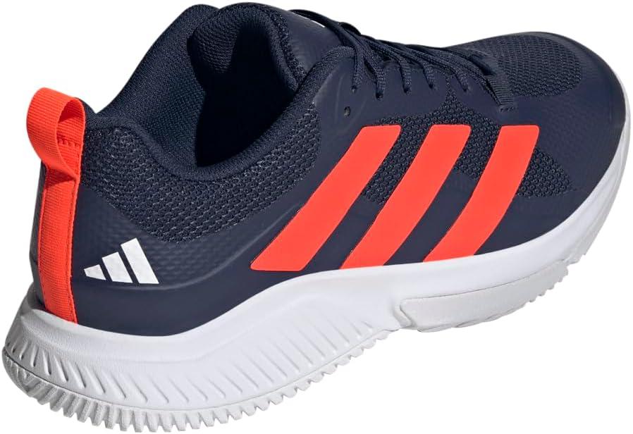imageadidas Mens Court Team Bounce 20 Indoor ShoeTeam Navy Blue 2 Solar Red Ftwr White
