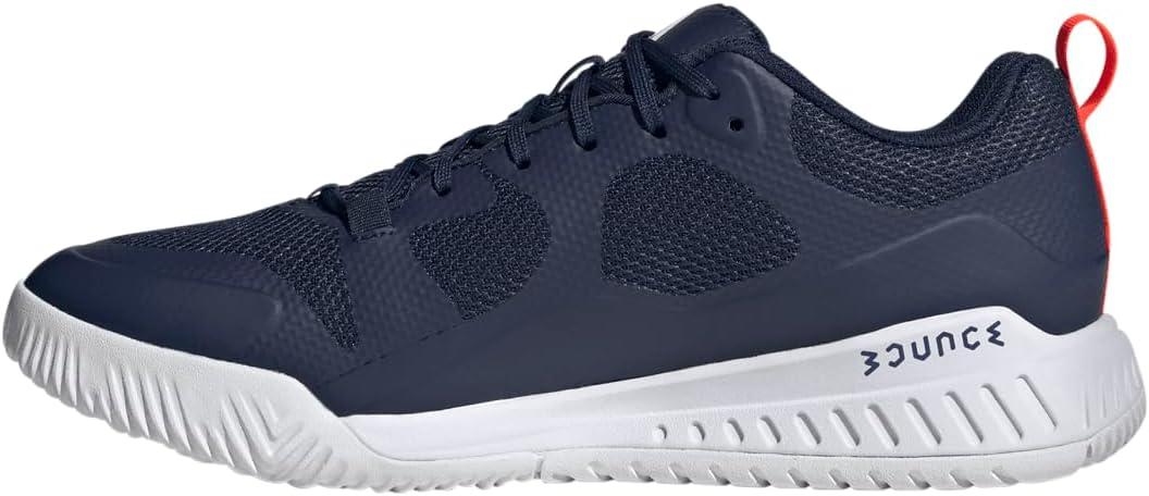 imageadidas Mens Court Team Bounce 20 Indoor ShoeTeam Navy Blue 2 Solar Red Ftwr White