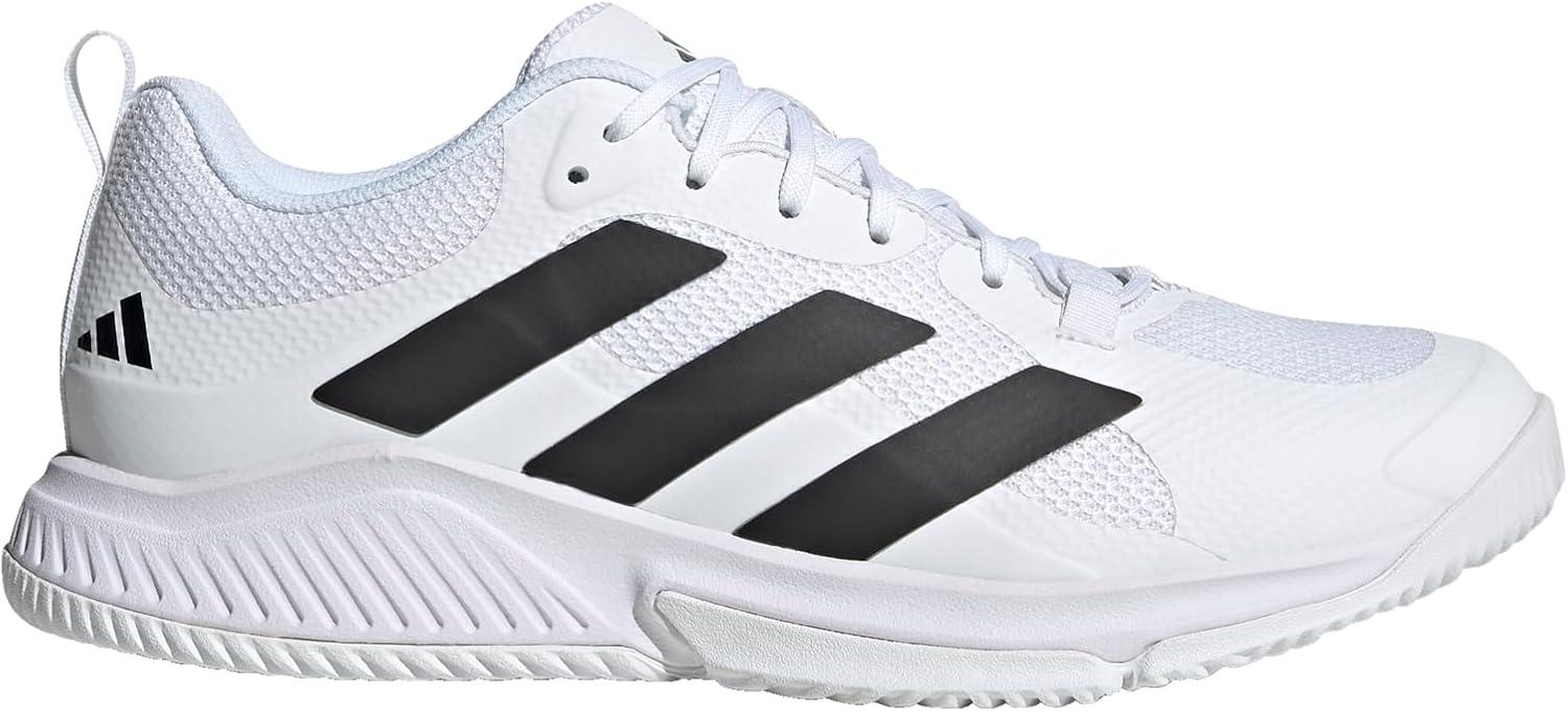 imageadidas Mens Court Team Bounce 20 Indoor ShoeWhiteBlackWhite