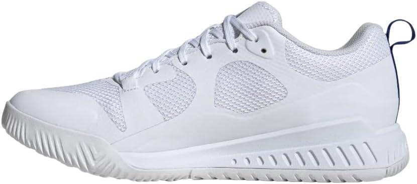 imageadidas Mens Court Team Bounce 20 Indoor ShoeWhiteTeam Royal BlueWhite