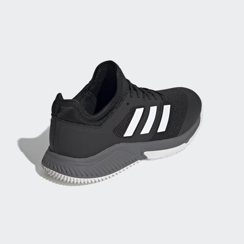 imageadidas Mens Court Team BounceVolleyball ShoeBlackWhiteGrey