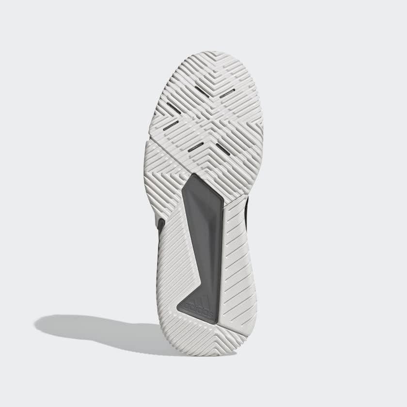 imageadidas Mens Court Team BounceVolleyball ShoeBlackWhiteGrey