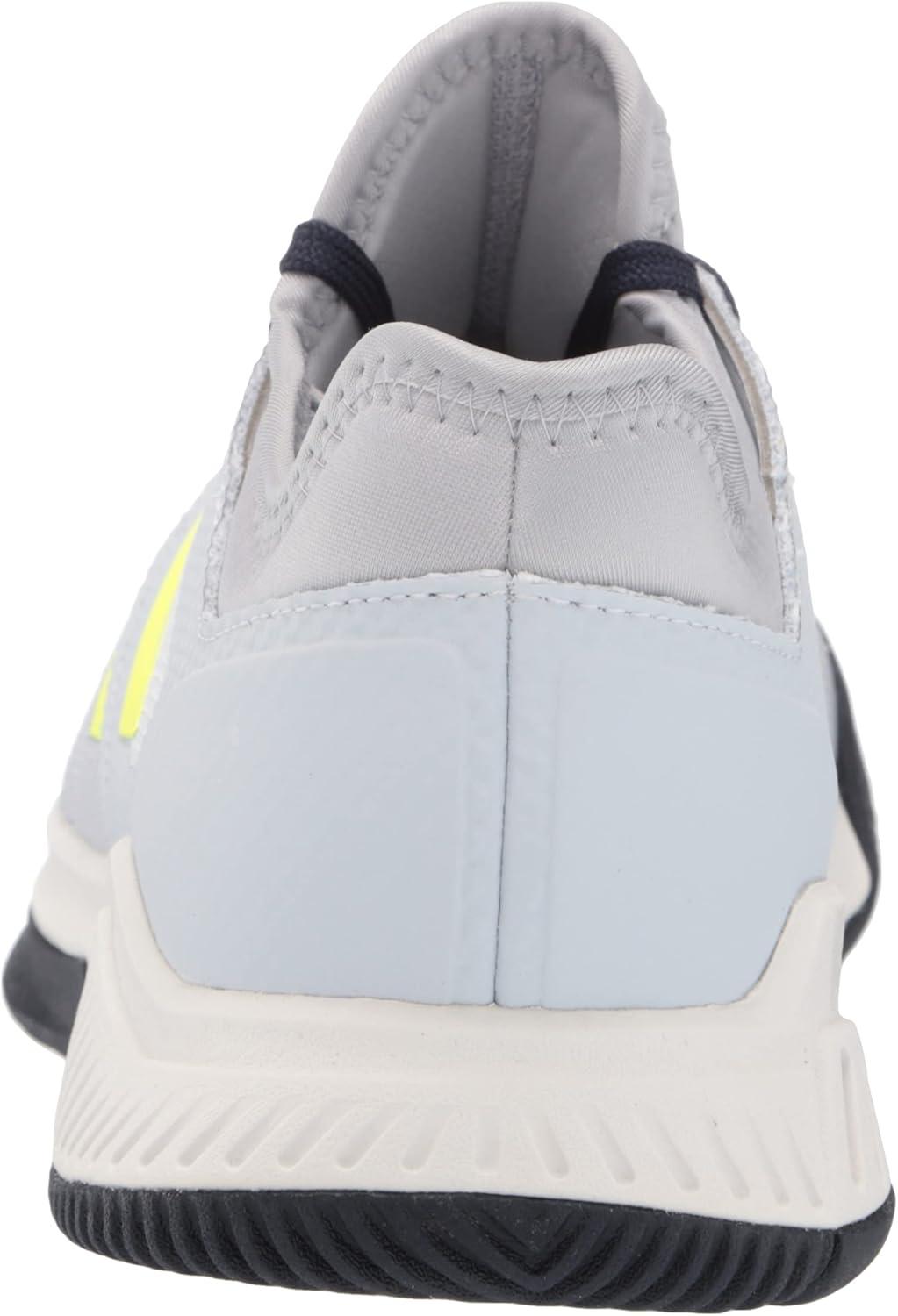 imageadidas Mens Court Team BounceVolleyball ShoeHalo SilverYellowHalo Blue