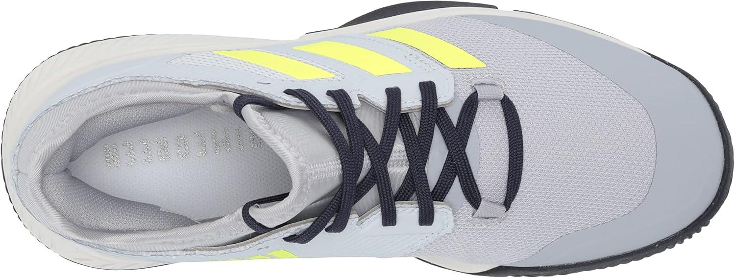 imageadidas Mens Court Team BounceVolleyball ShoeHalo SilverYellowHalo Blue