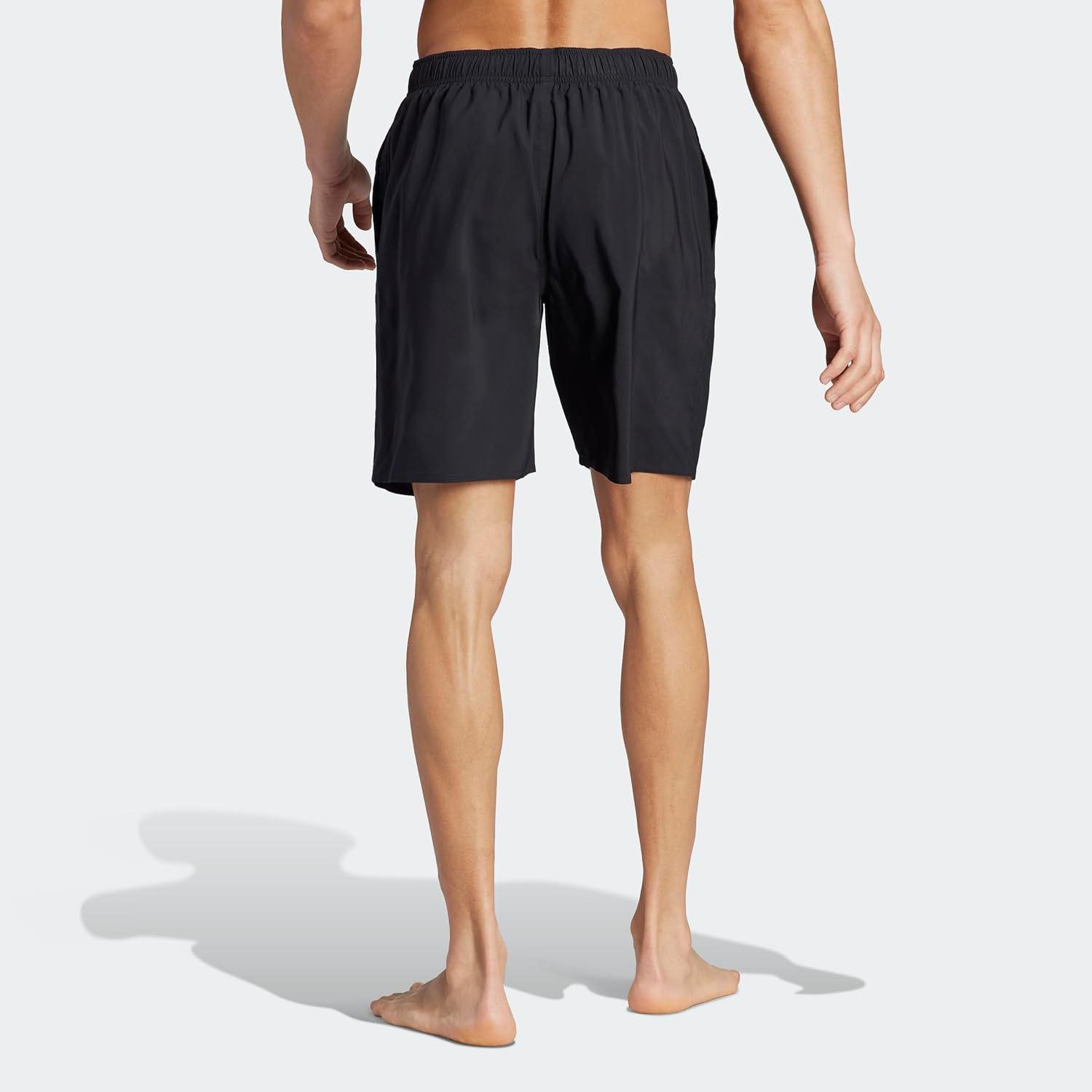 imageadidas Mens Standard Sold Classics Swim ShortsBlackLucid Lemon