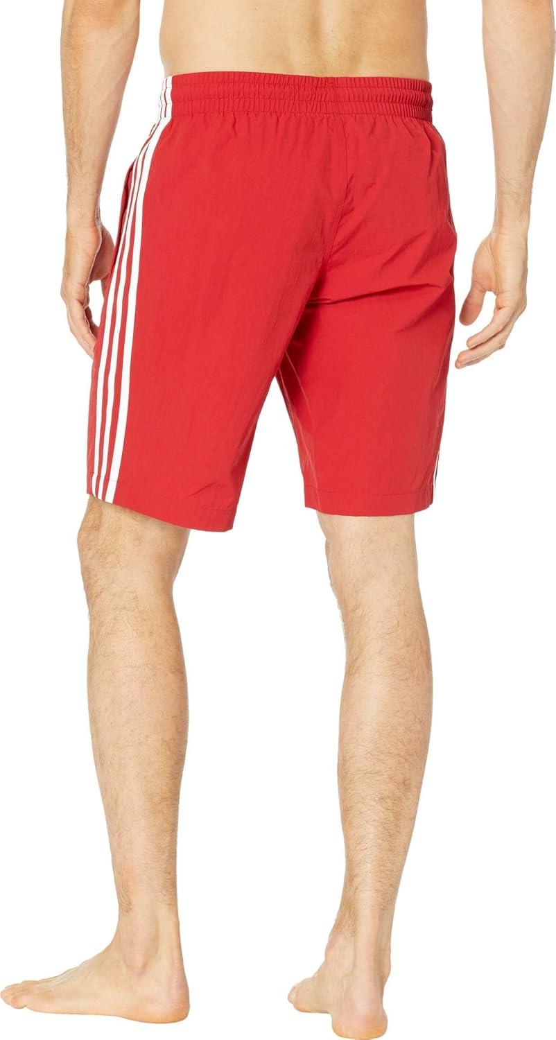imageadidas Originals Mens Adicolor Classics 3Stripes Swim ShortsPower Red