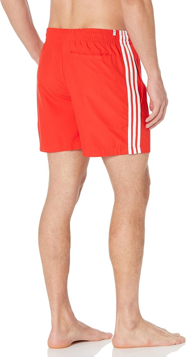 imageadidas Originals Mens Adicolor Classics 3Stripes Swim ShortsVivid Red