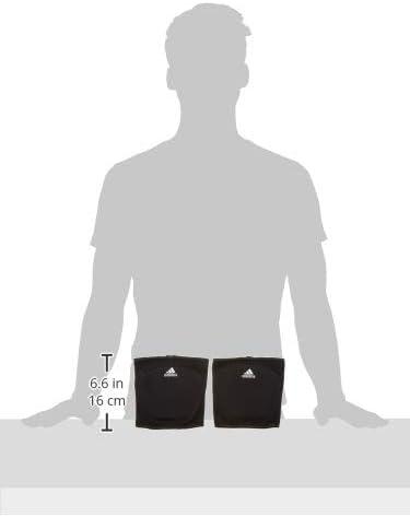 imageadidas UnisexAdult 5 Inch Knee PadBlackCore White