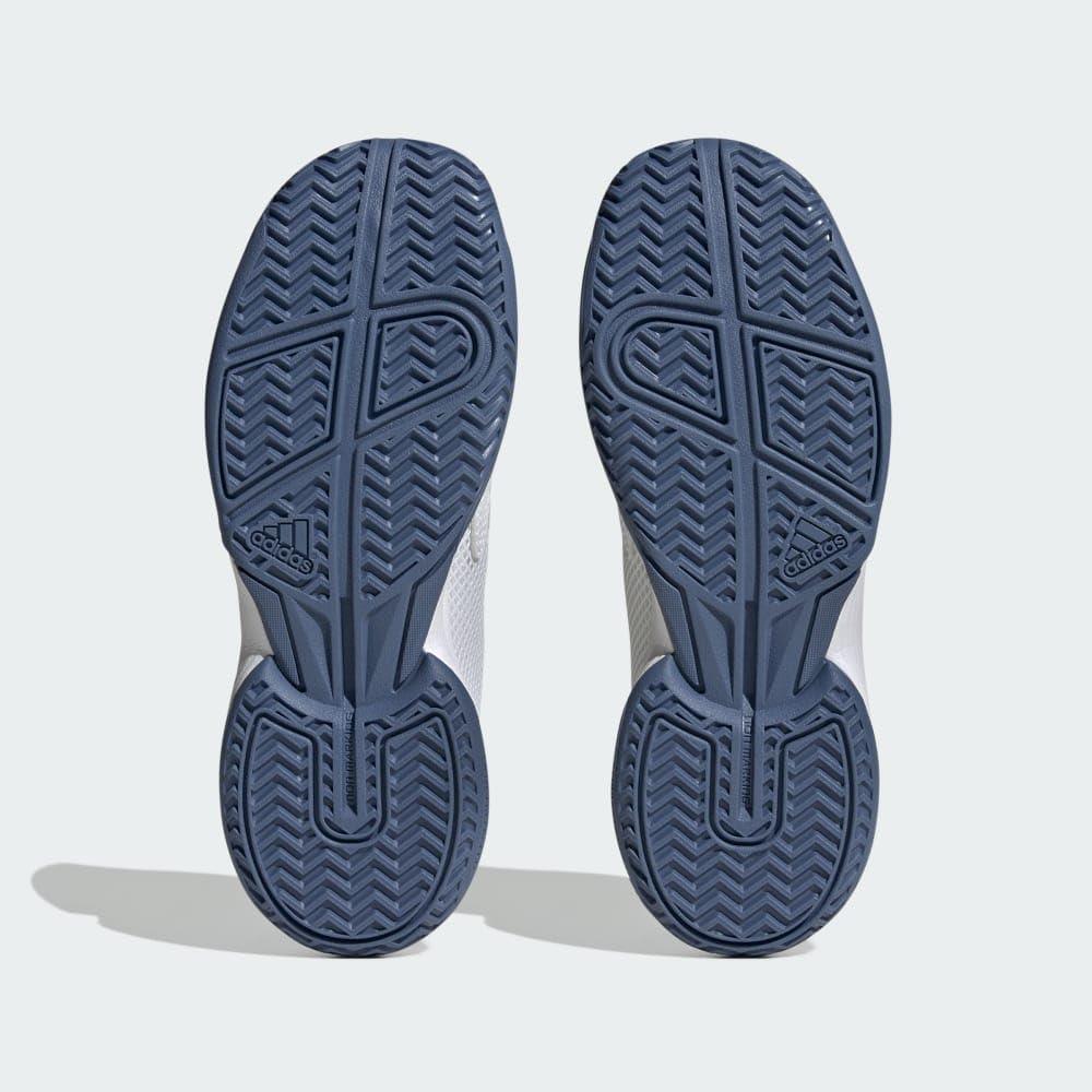 imageadidas UnisexChild Courtflash SneakersSneakerWhiteBlackCrew Blue