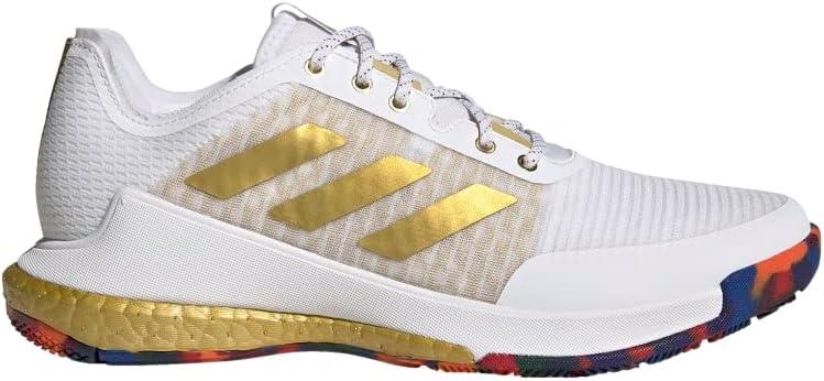 imageadidas Womens Crazyflight Volleyball ShoesCloud WhiteGold MetallicCloud Whit
