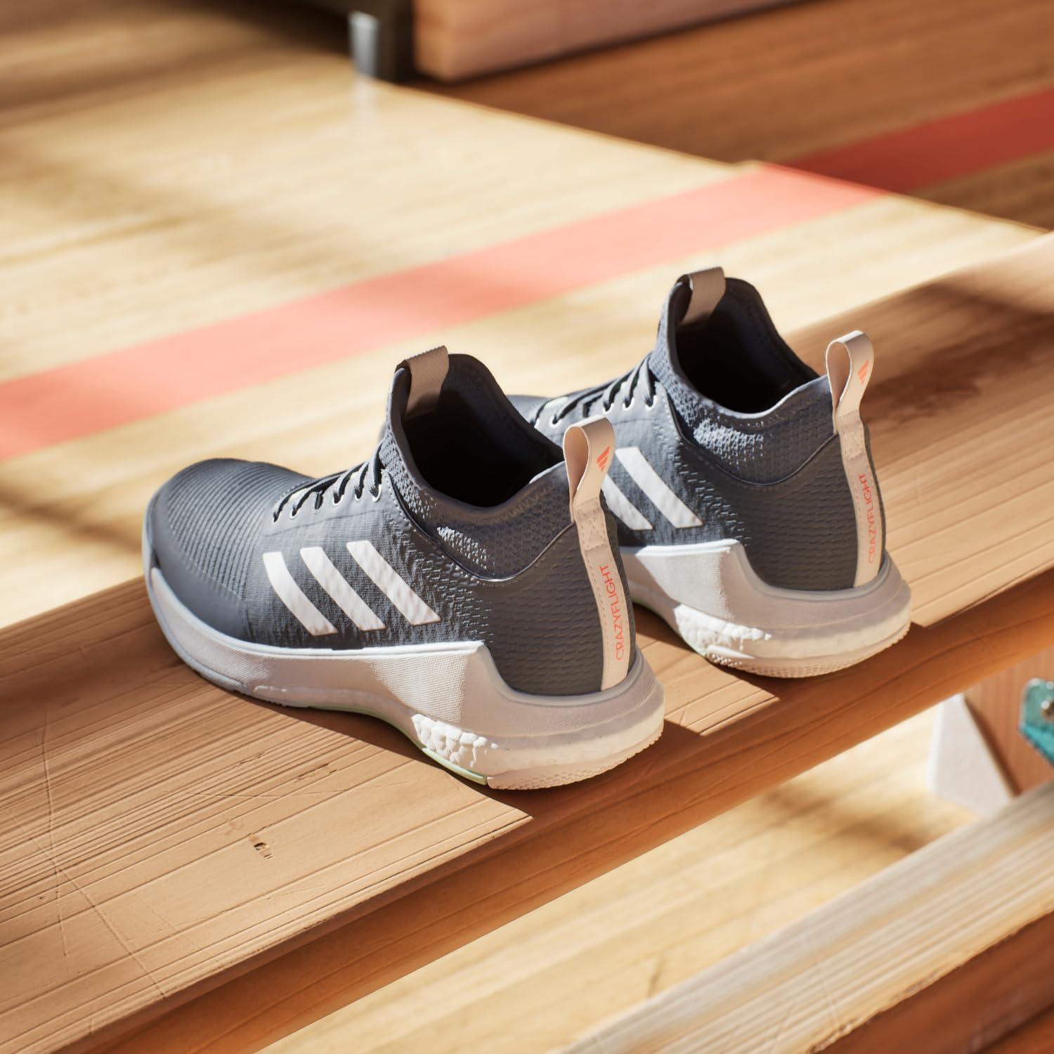 imageadidas Womens Crazyflight Volleyball SneakersPreloved InkWhiteSky Tint