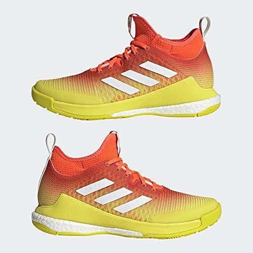 imageadidas Womens Crazyflight Volleyball SneakersSolar RedCloud WhiteAcid Yellow