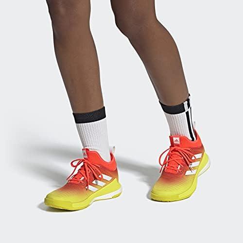 imageadidas Womens Crazyflight Volleyball SneakersSolar RedCloud WhiteAcid Yellow