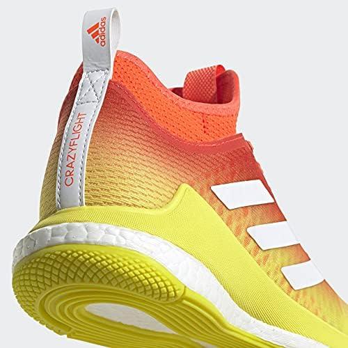 imageadidas Womens Crazyflight Volleyball SneakersSolar RedCloud WhiteAcid Yellow