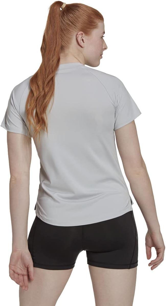 imageadidas Womens Hi Low Jersey Short SleeveTeam Light Grey