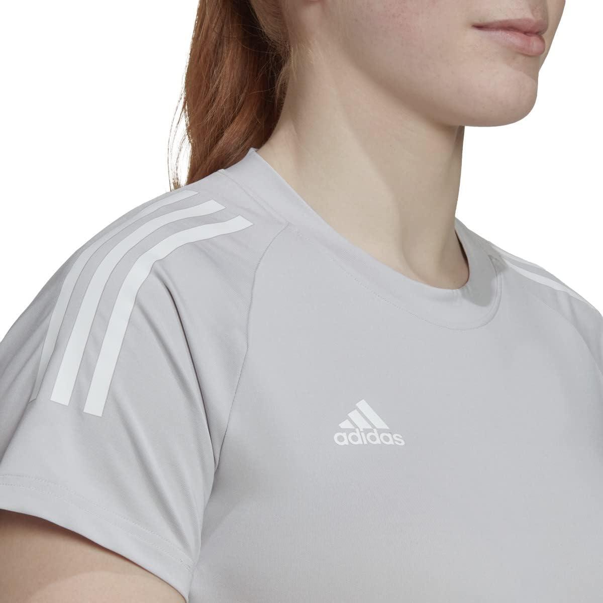imageadidas Womens Hi Low Jersey Short SleeveTeam Light Grey