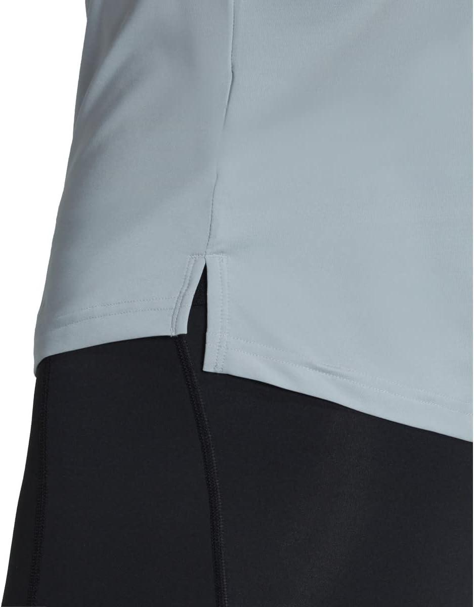 imageadidas Womens Hi Low Jersey Short SleeveTeam Light Grey