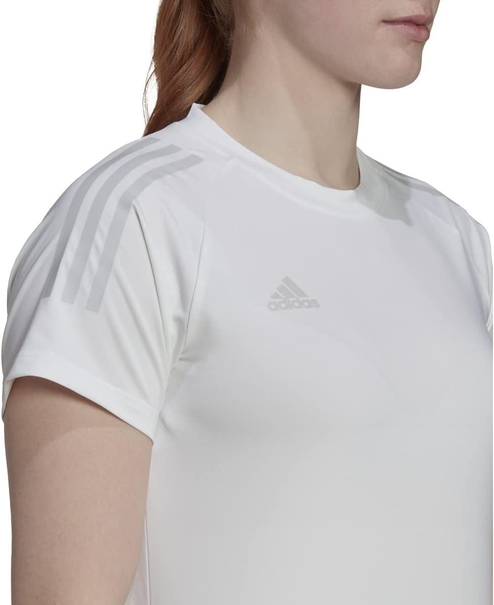 imageadidas Womens Hi Low Jersey Short SleeveWhiteTeam Light Grey