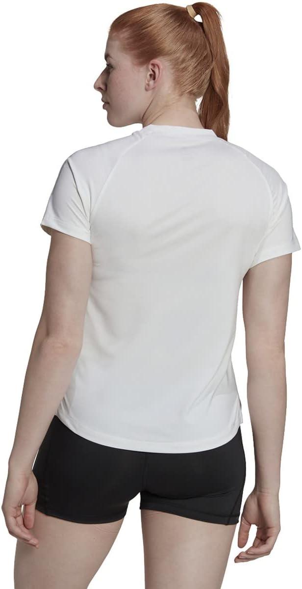 imageadidas Womens Hi Low Jersey Short SleeveWhiteTeam Light Grey