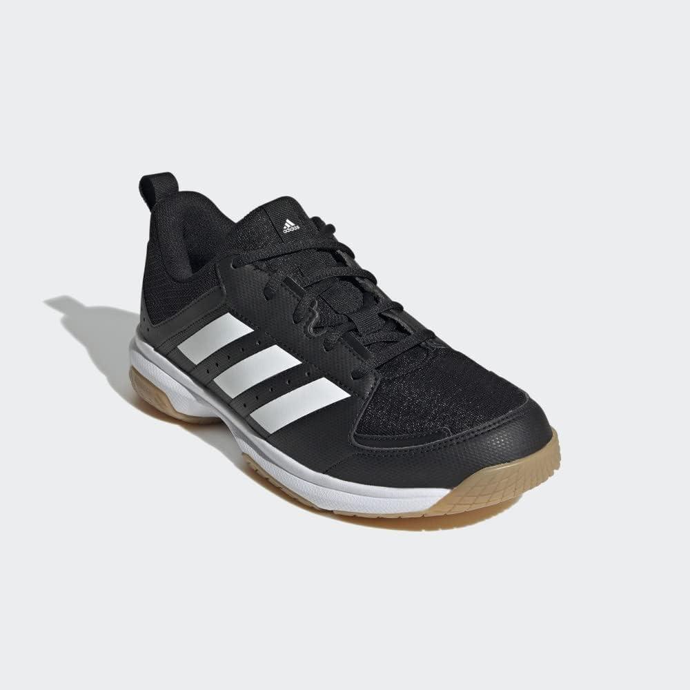 imageadidas Womens Ligra 7 Indoor Court ShoeBlackWhiteBlack