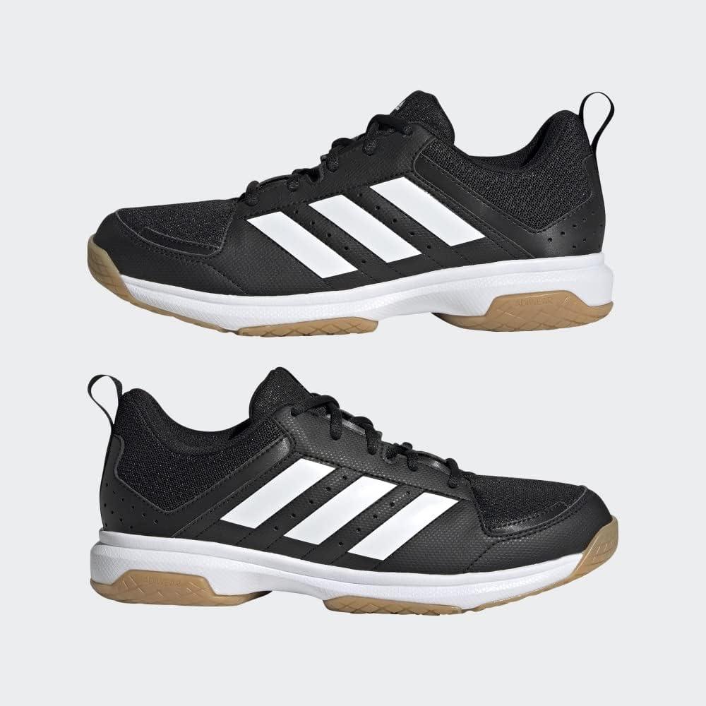 imageadidas Womens Ligra 7 Indoor Court ShoeBlackWhiteBlack