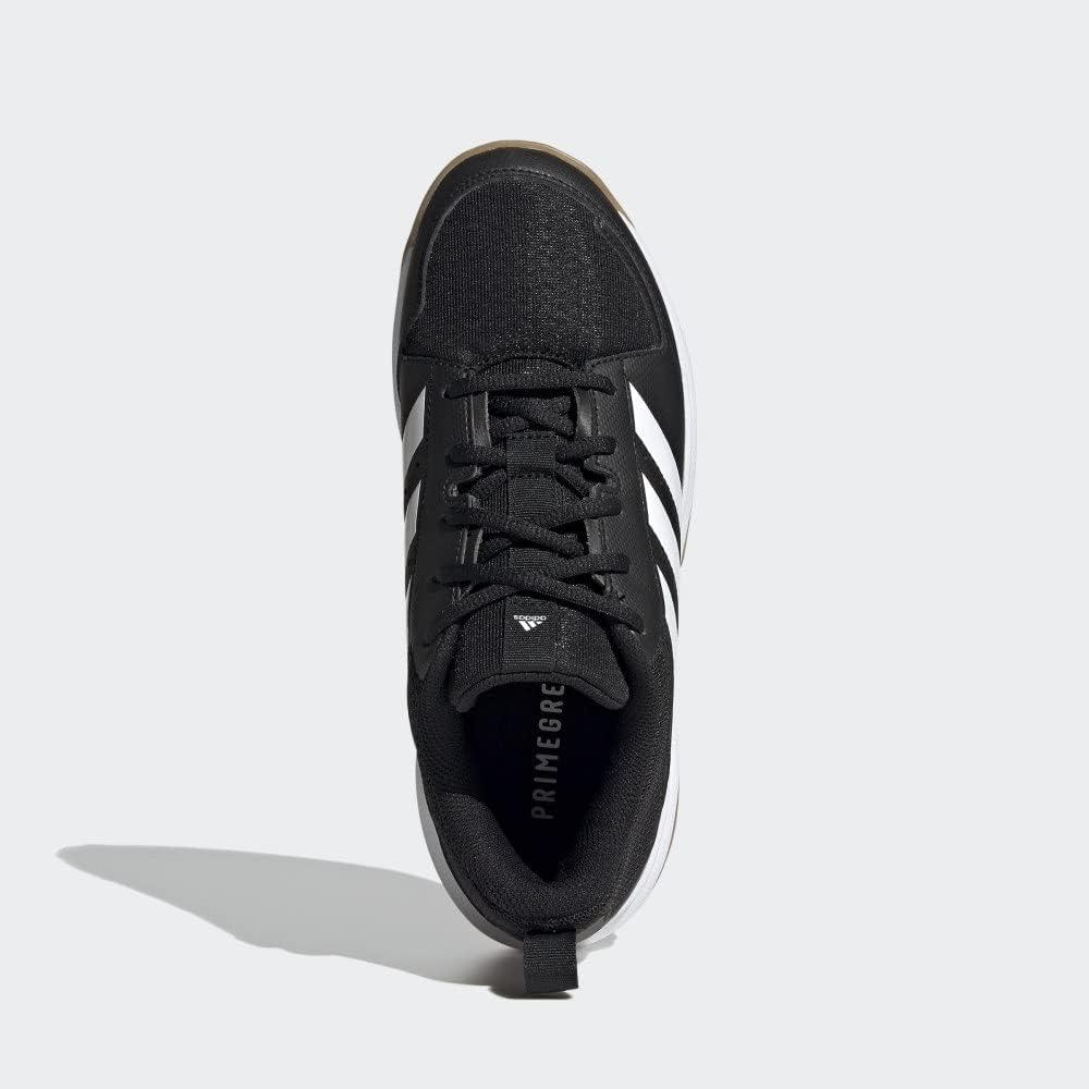imageadidas Womens Ligra 7 Indoor Court ShoeBlackWhiteBlack