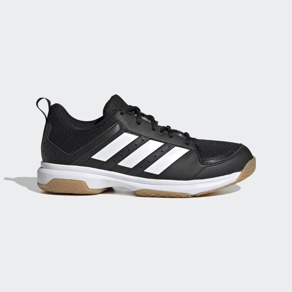 imageadidas Womens Ligra 7 Indoor Court ShoeBlackWhiteBlack