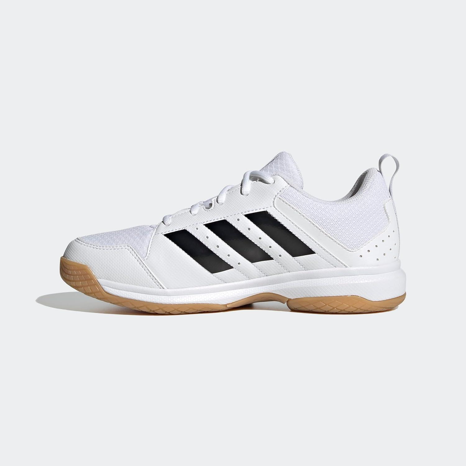 imageadidas Womens Ligra 7 Indoor Court ShoeWhiteBlackWhite