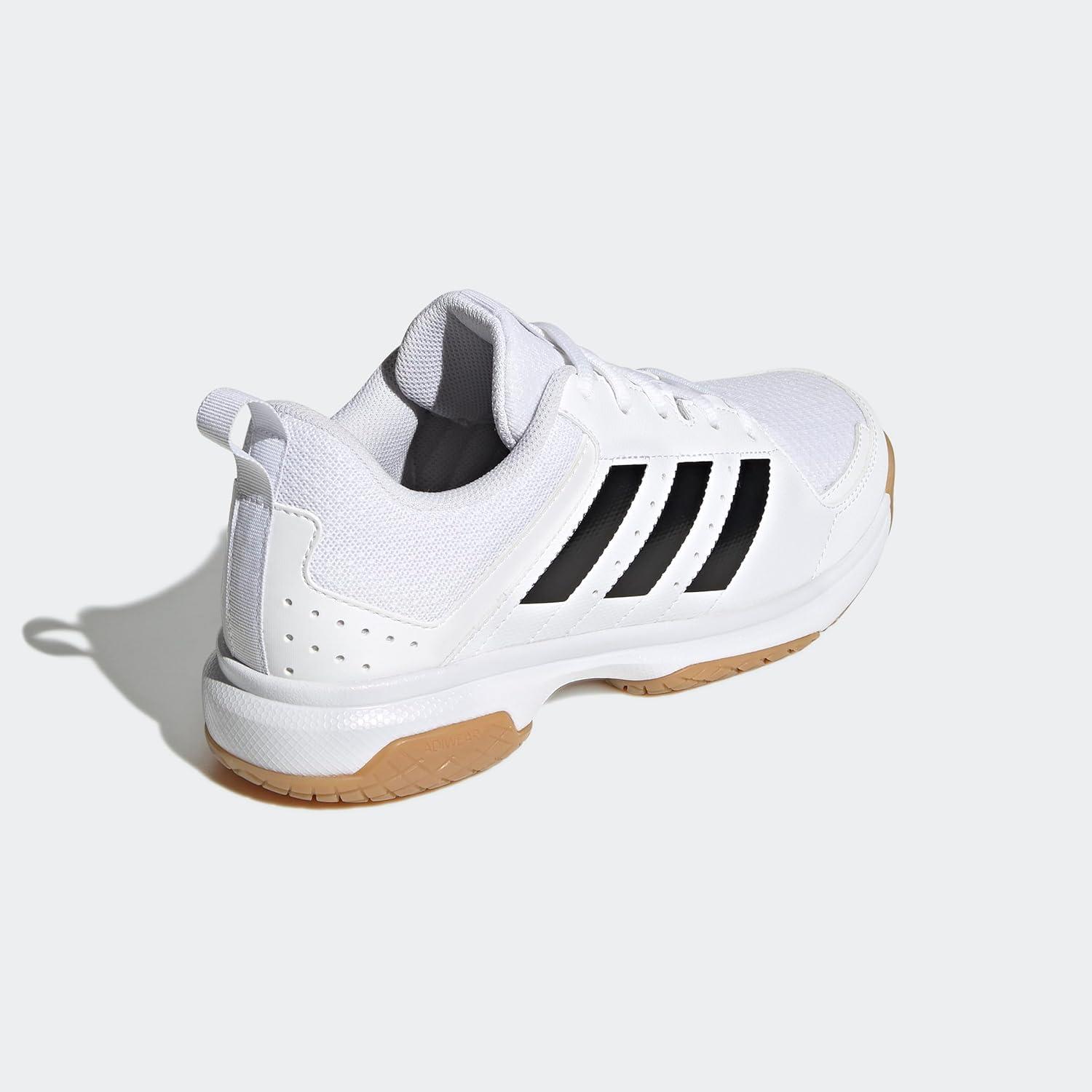 imageadidas Womens Ligra 7 Indoor Court ShoeWhiteBlackWhite
