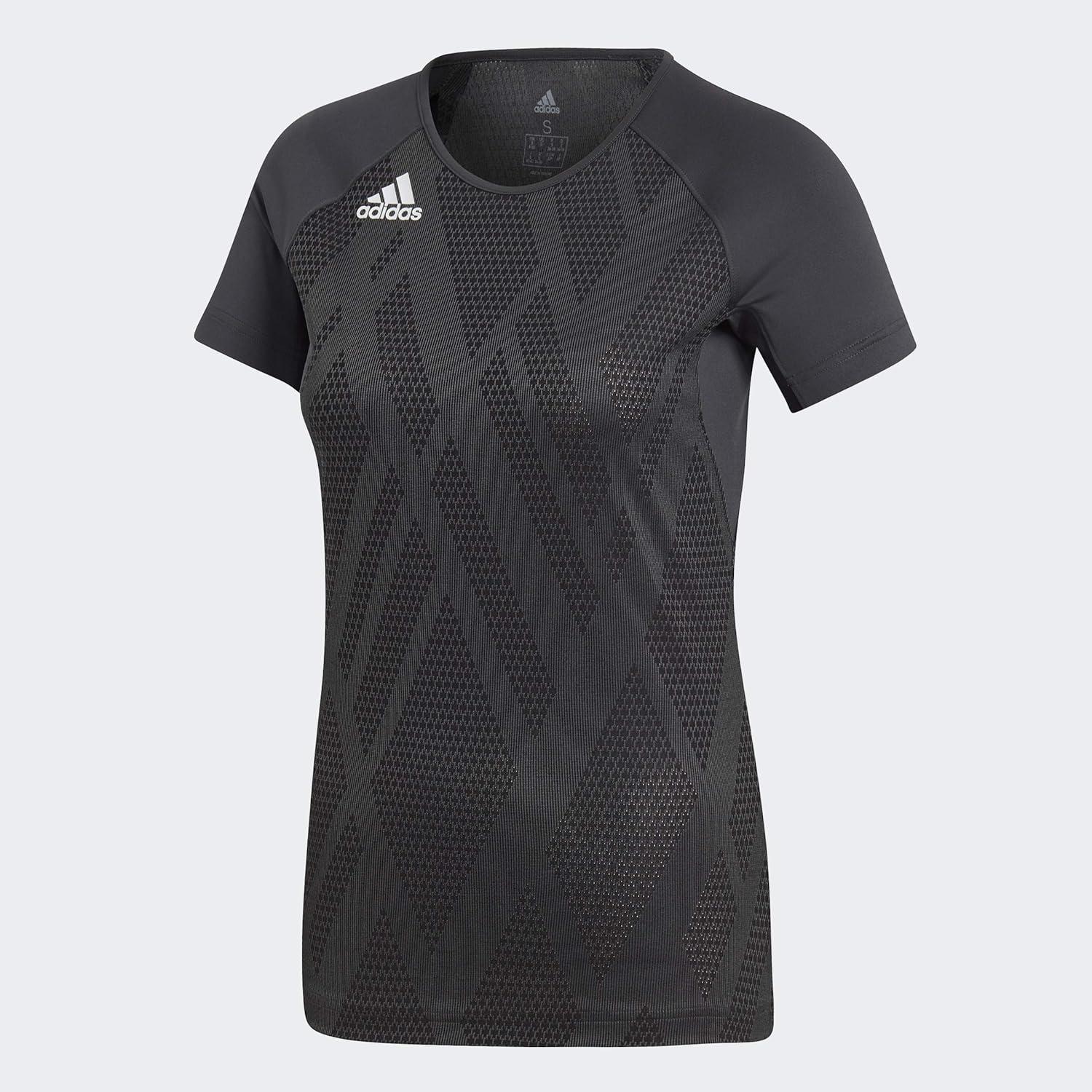imageadidas Womens Quickset JerseyBlackCarbonWhite