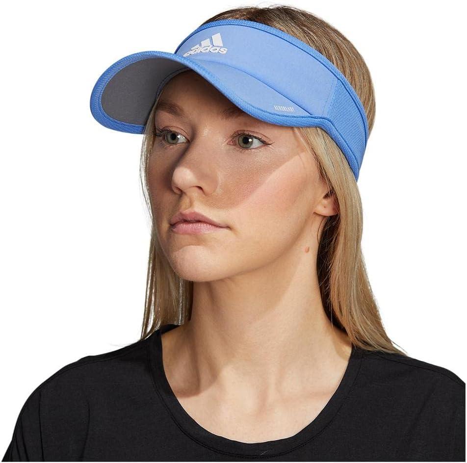 imageadidas Womens Superlite Sport Performance Visor for sun protection and outdoor activityBlue FusionWhite