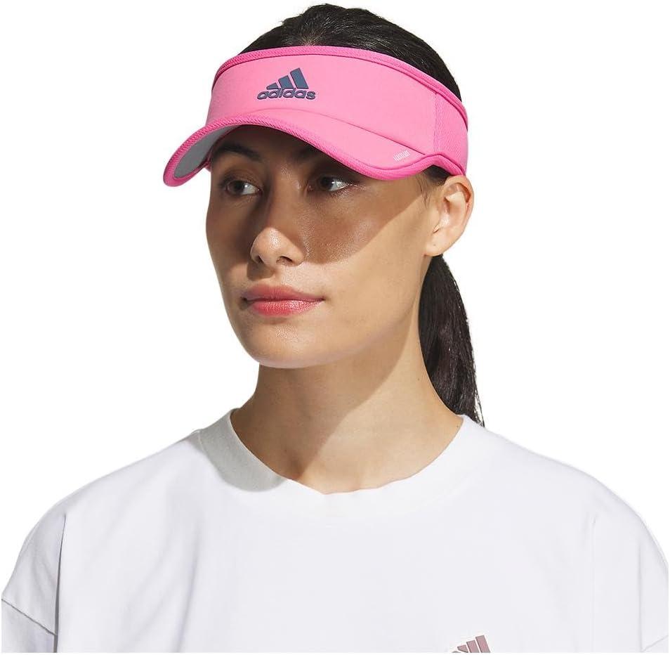 imageadidas Womens Superlite Sport Performance Visor for sun protection and outdoor activityPulse Magenta PinkPreloved Ink Blue