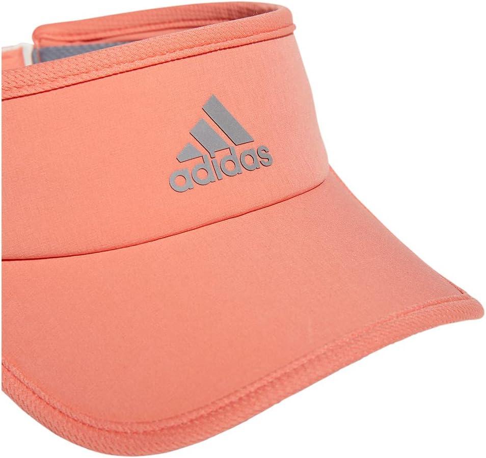 imageadidas Womens Superlite Sport Performance Visor for sun protection and outdoor activitySemi Coral Fusion PinkSilver Metallic