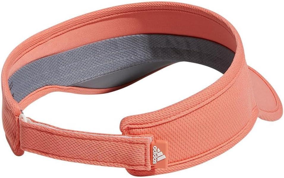 imageadidas Womens Superlite Sport Performance Visor for sun protection and outdoor activitySemi Coral Fusion PinkSilver Metallic