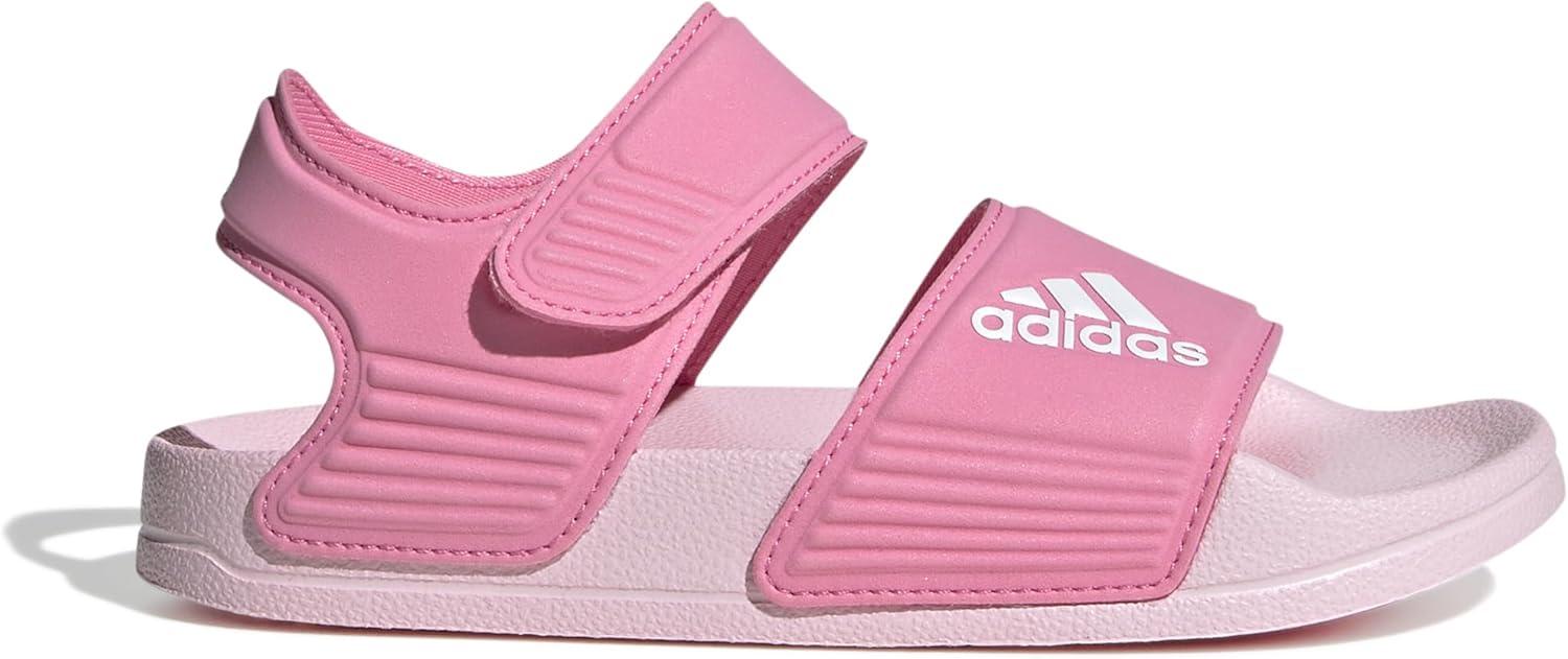 imageadidas unisexchild AdiletteSlide SandalBliss PinkWhiteClear Pink