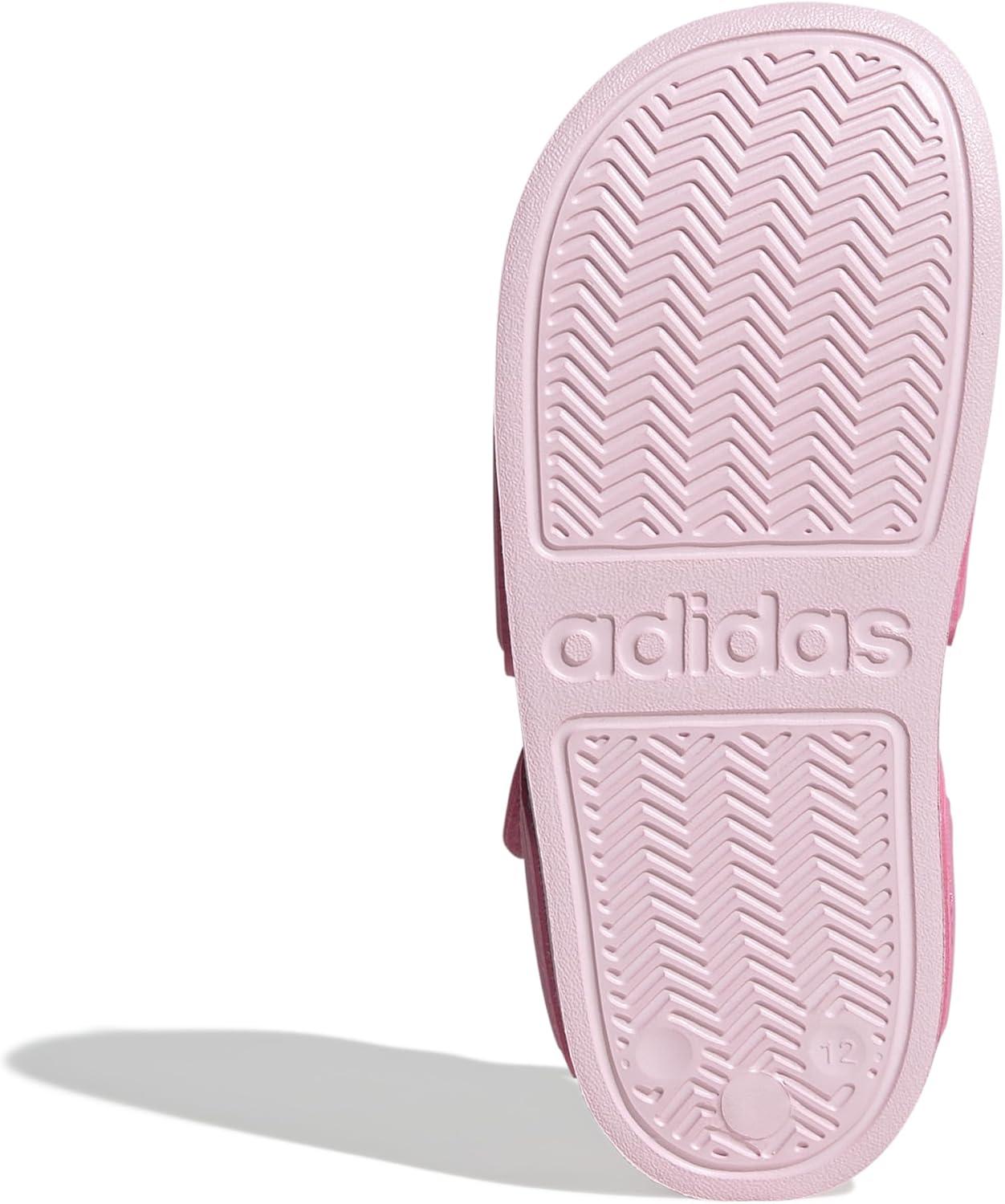 imageadidas unisexchild AdiletteSlide SandalBliss PinkWhiteClear Pink