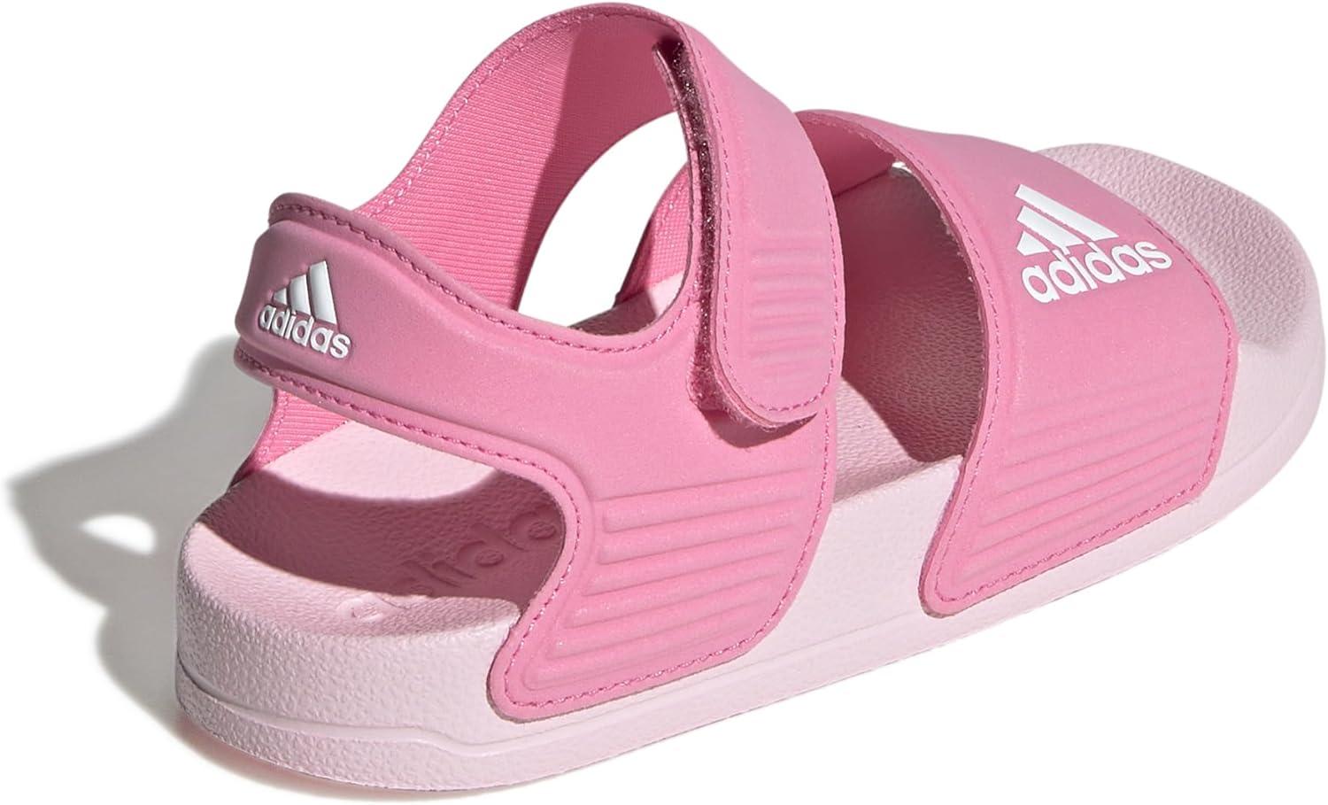 imageadidas unisexchild AdiletteSlide SandalBliss PinkWhiteClear Pink