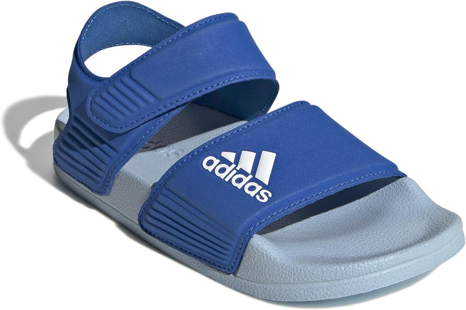 imageadidas unisexchild AdiletteSlide SandalBright RoyalWhiteClear Sky