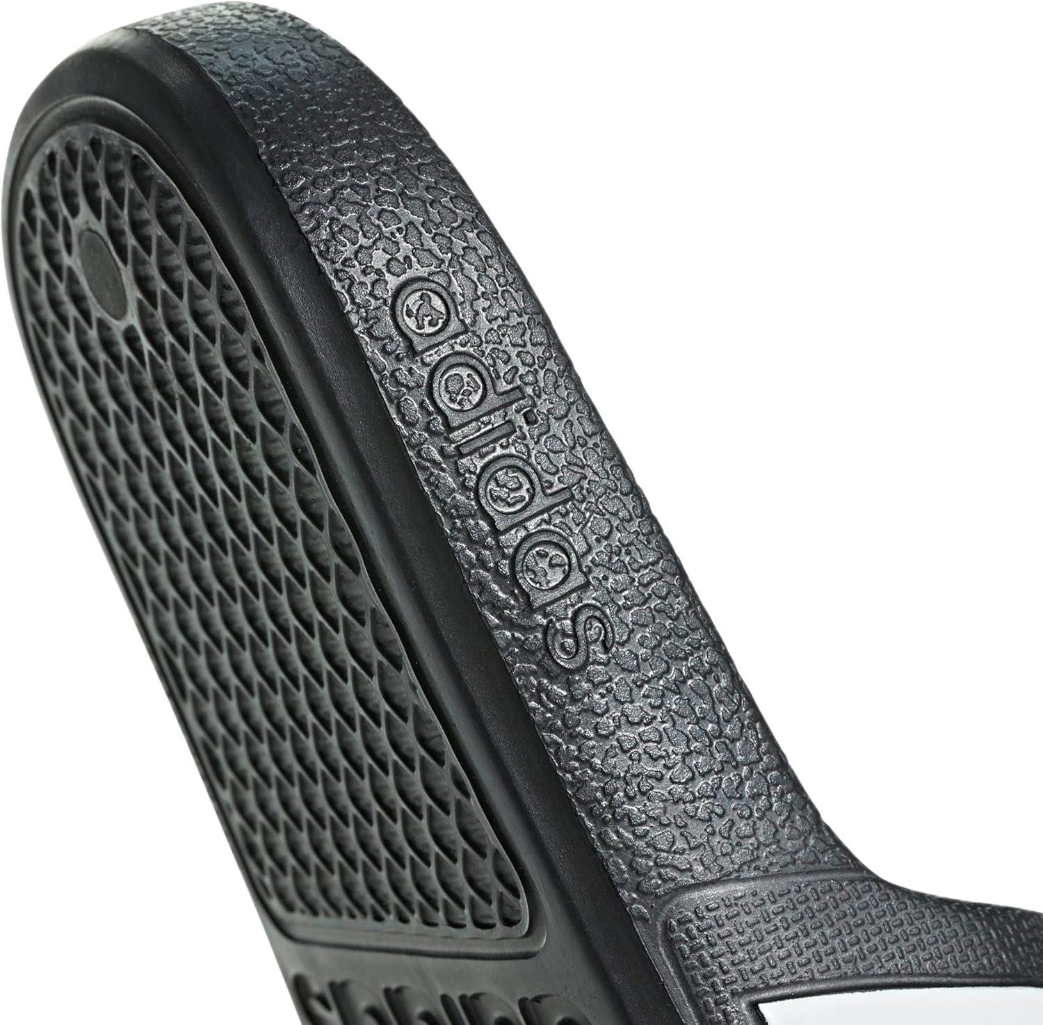 imageadidas unisexchild AdiletteSlide SandalCore BlackWhiteCore Black