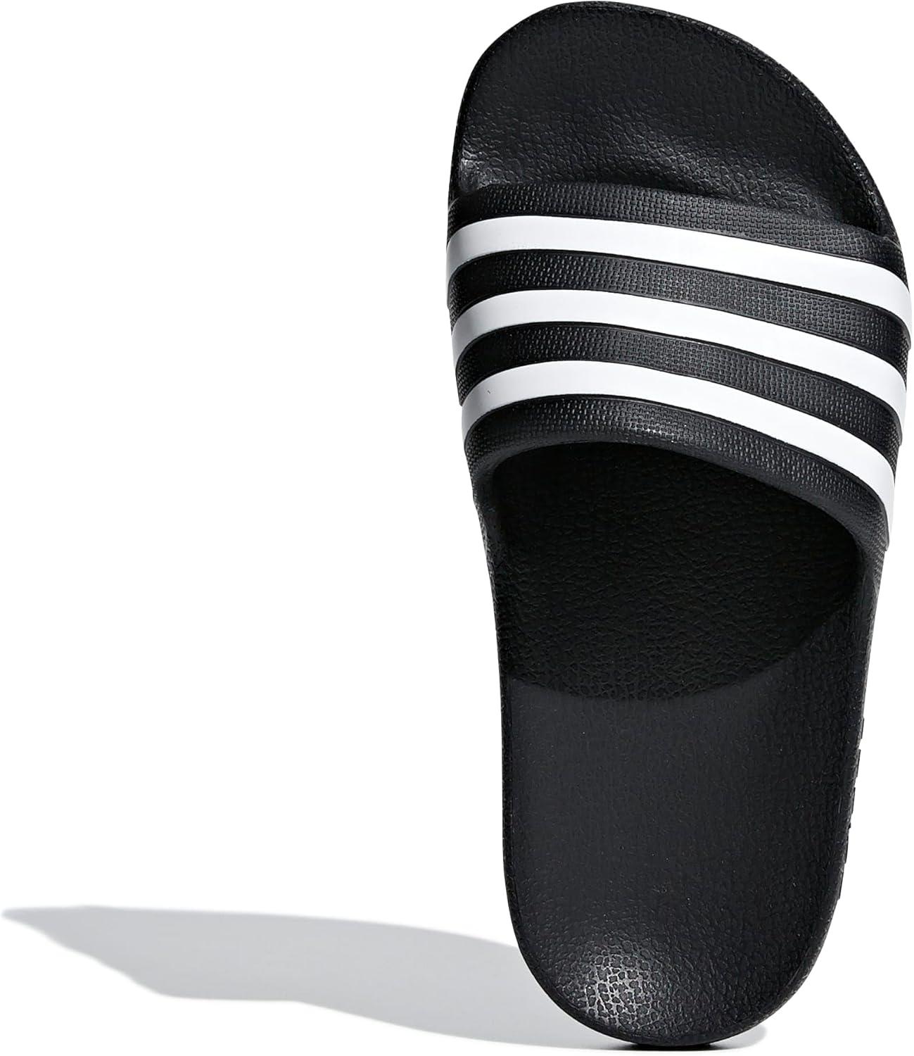 imageadidas unisexchild AdiletteSlide SandalCore BlackWhiteCore Black