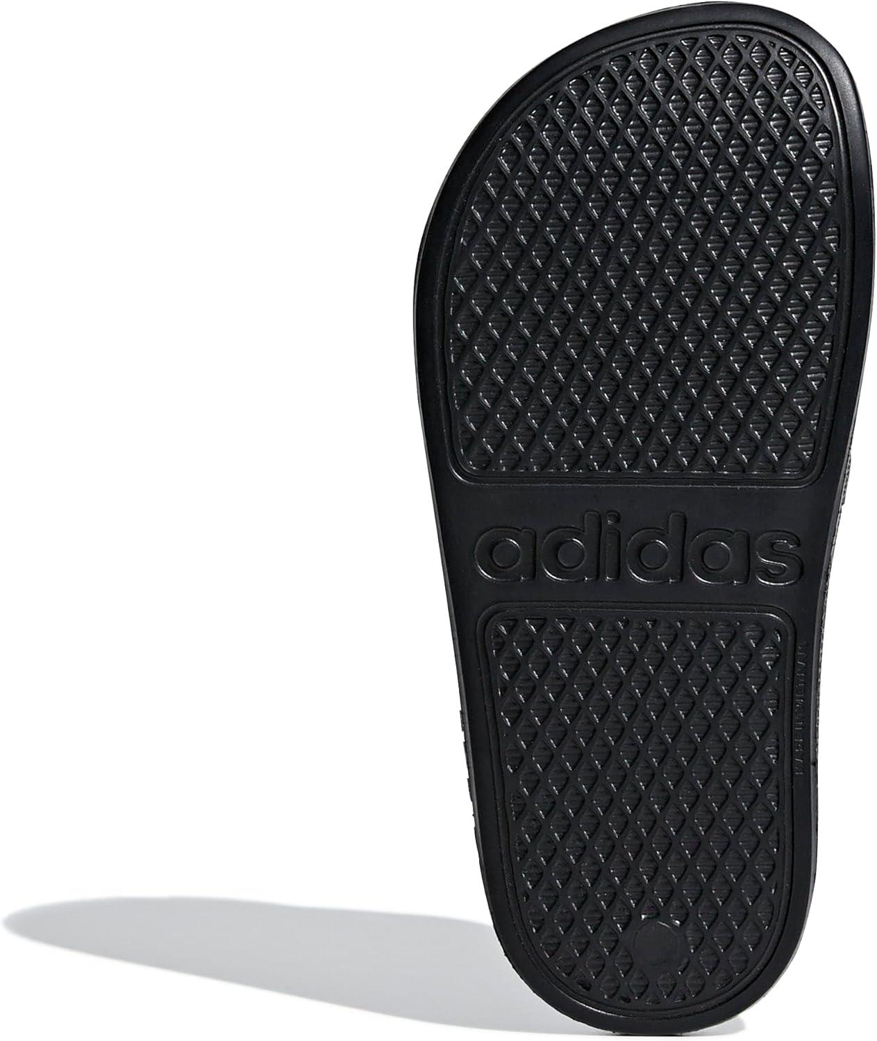 imageadidas unisexchild AdiletteSlide SandalCore BlackWhiteCore Black