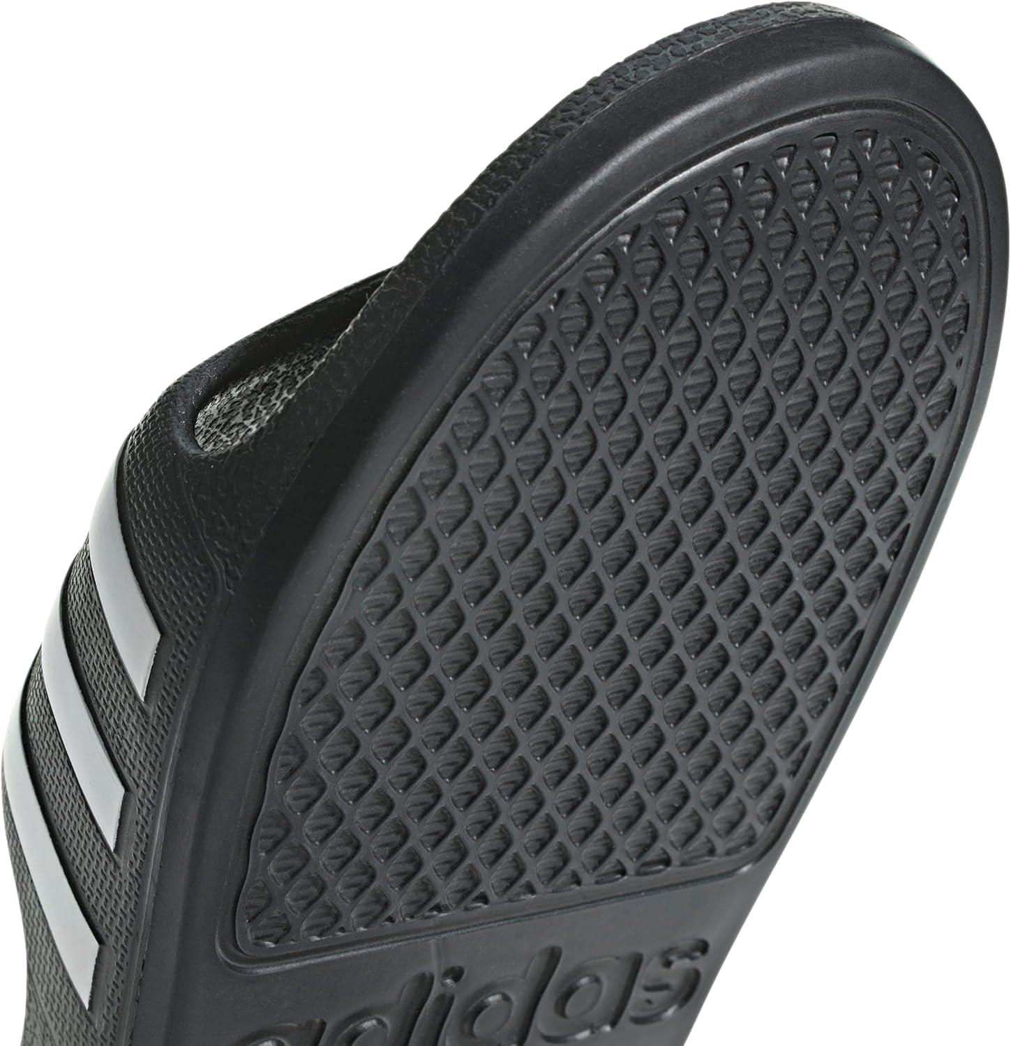 imageadidas unisexchild AdiletteSlide SandalCore BlackWhiteCore Black